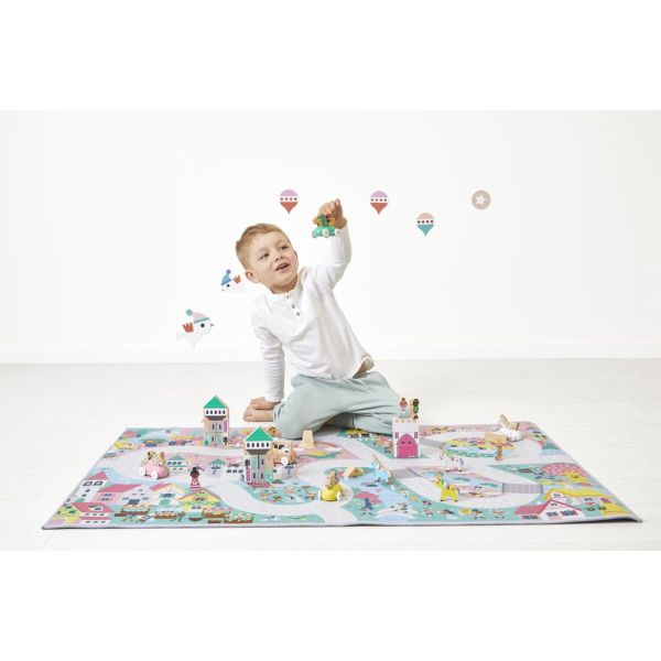 Tapis de jeu avec circuit Cross Roads Royaume enchanté