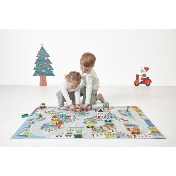 Tapis de jeu avec circuit Cross Roads Ville