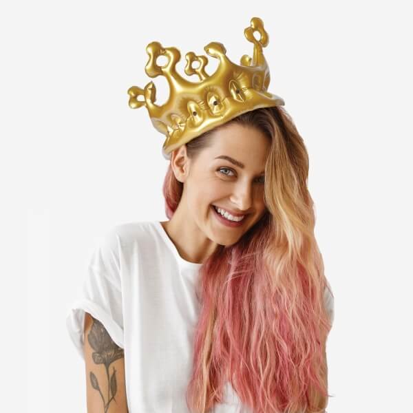 Couronne gonflable reine