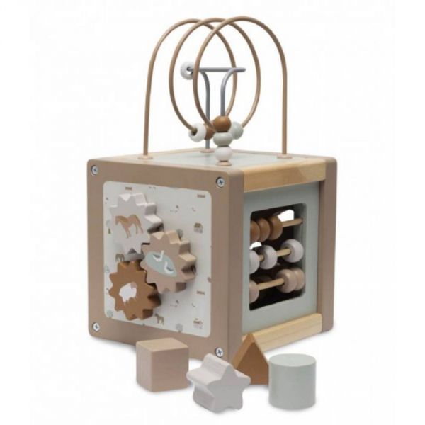 Cube d'activités en bois  Farm
