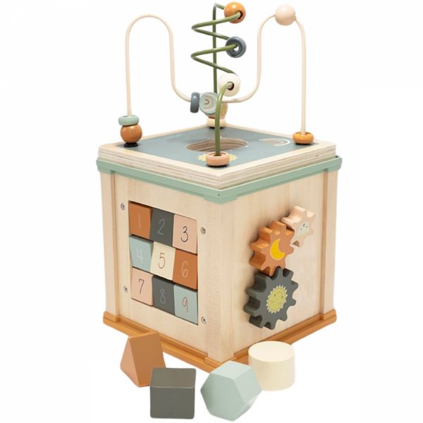 Cube d'activités en bois FSC