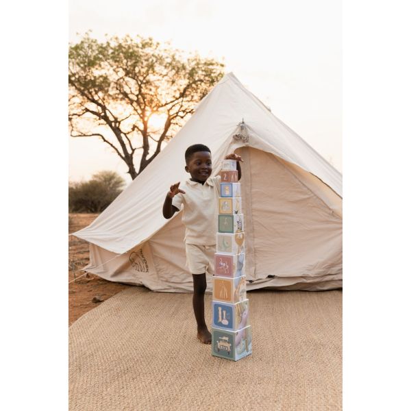 Cubes à empiler en carton - Safari Friends