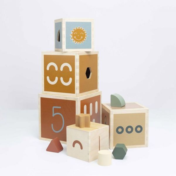 Cubes empilables en bois FSC