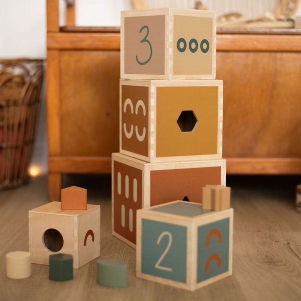 Cubes empilables en bois FSC