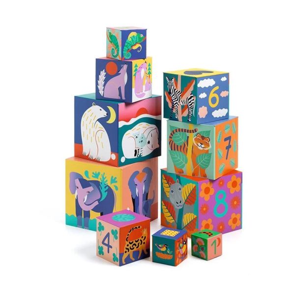 Cubes Premier âge Animaux sauvages