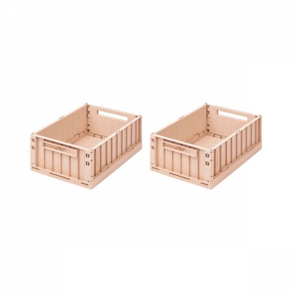 Lot de 2 boîtes de rangement Weston taille M Rose