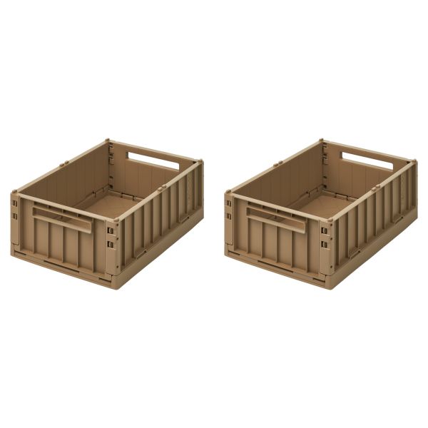 Lot de 2 boîtes de rangement Weston taille M Oat