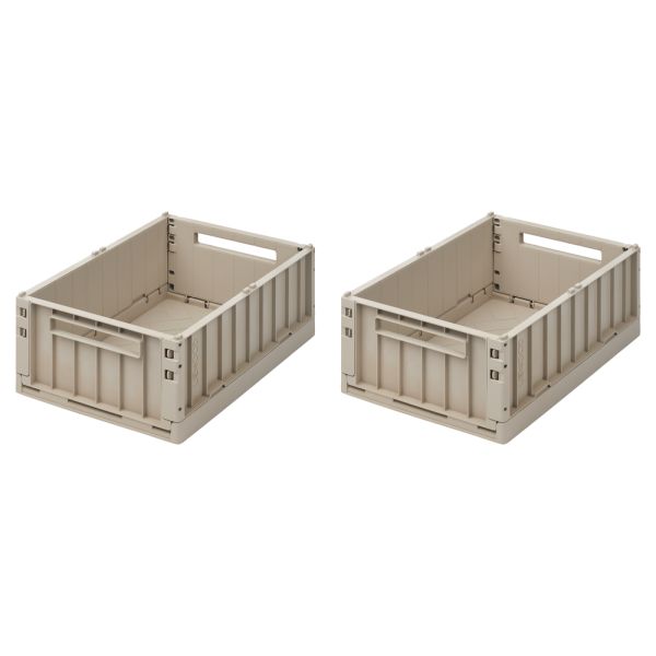 Lot de 2 boîtes de rangement Weston taille M Sandy