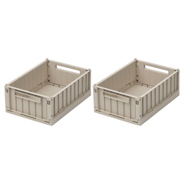 Lot de 2 boîtes de rangement Weston taille S Sandy