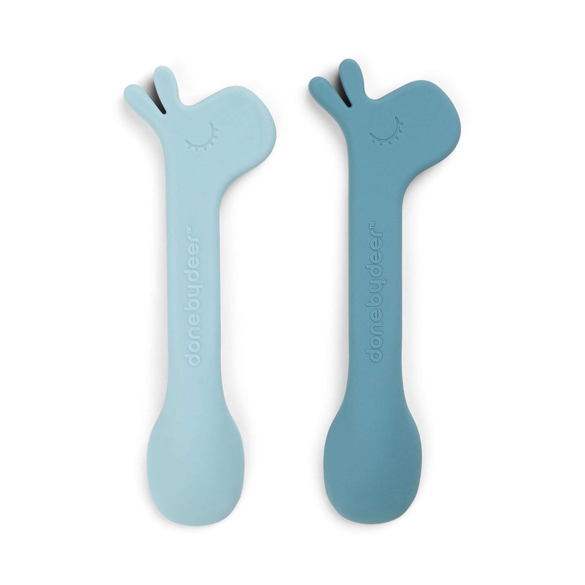 Cuillères En Silicone Nougat - Lot De 2 - Résistantes De -20°C à +230°C - Pour Bébé, Animal Ou Cuisine - Lavable Lave-Vaisselle