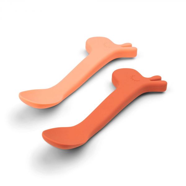 Lot de 2 cuillères silicone Lalee Papaye