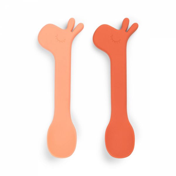 Lot de 2 cuillères silicone Lalee Papaye