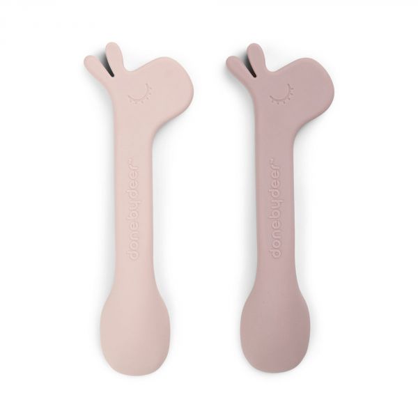 Lot de 2 cuillères silicone Lalee Rose