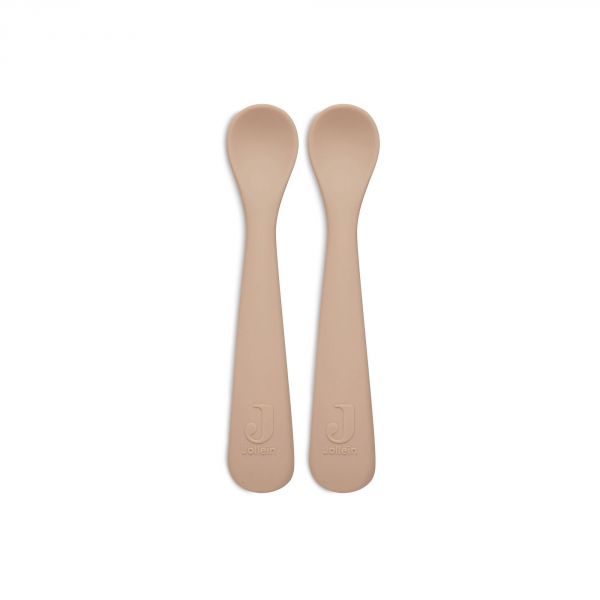 Lot de 2 cuillères souple silicone Pale Pink