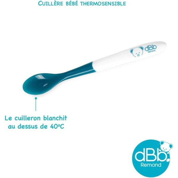 Cuillère thermosensible Blanc- turquoise dBb Remond