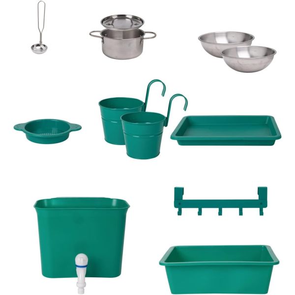 Cuisine extérieure pour enfant en bois et bambou