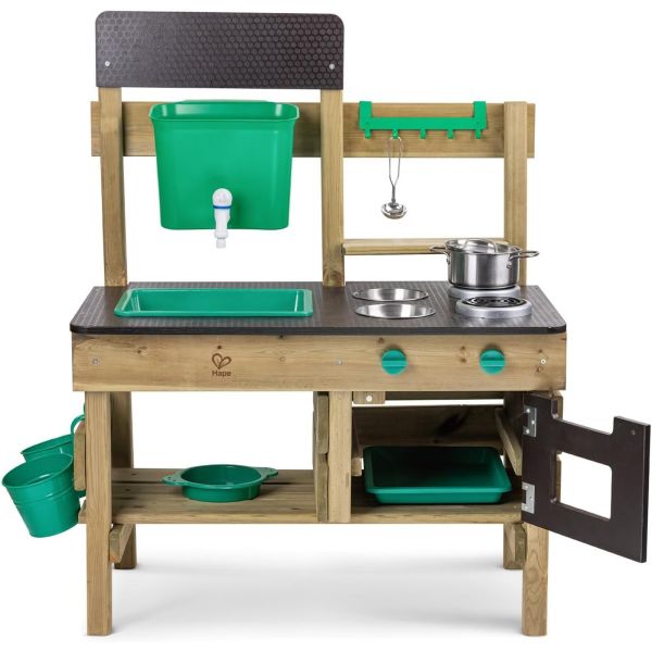 Cuisine extérieure pour enfant en bois et bambou