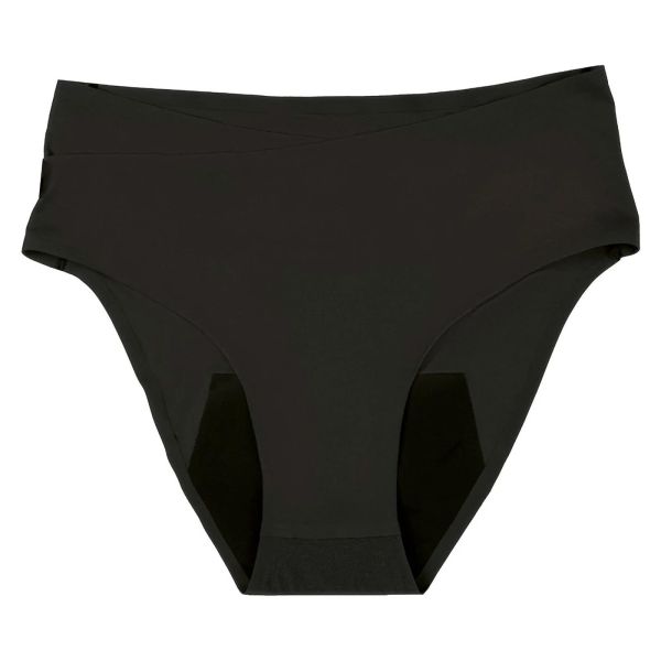 Culotte post partum et menstruelle Flowly Black 3XL/4XL/5XL