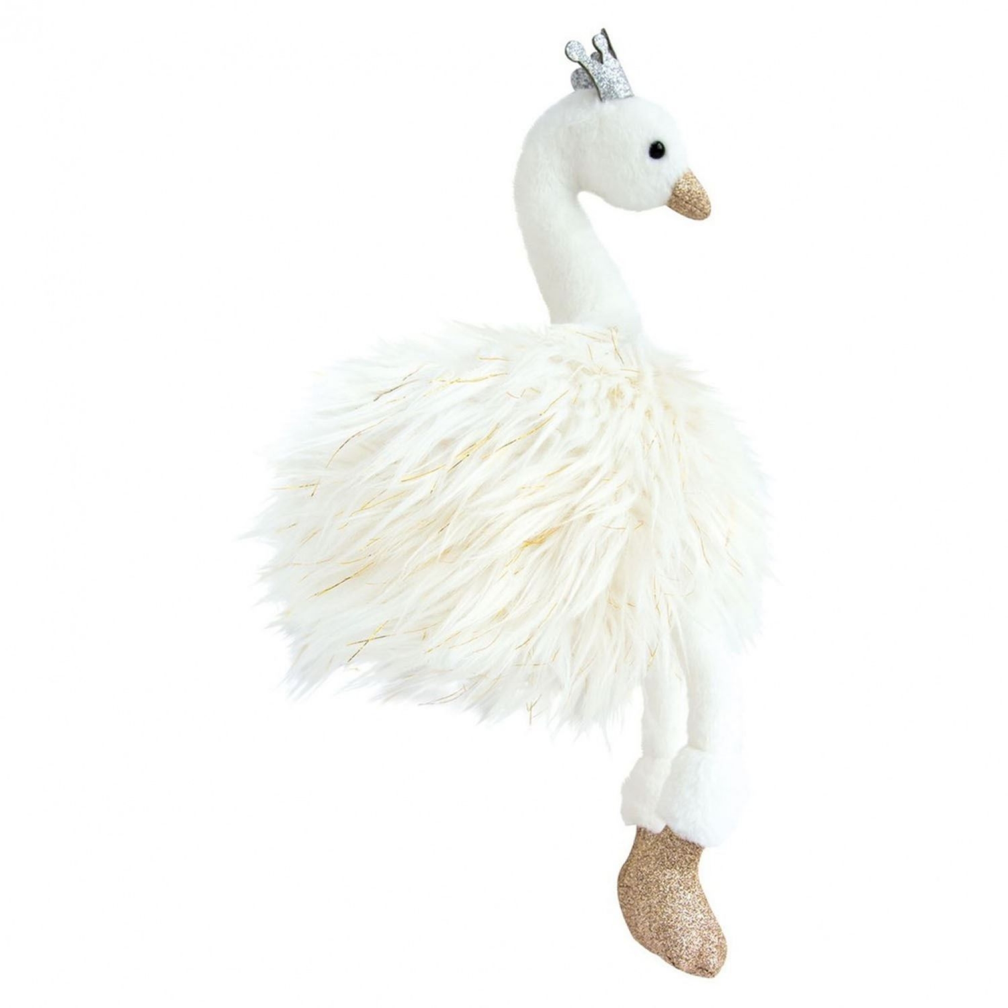 peluche cygne rose