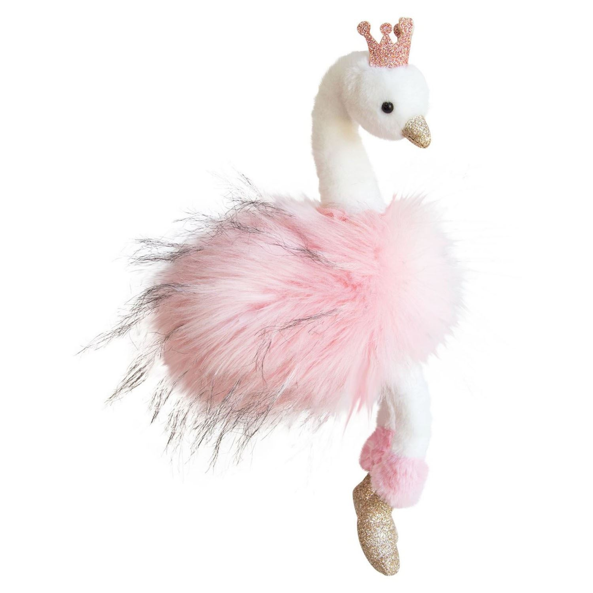 peluche cygne rose