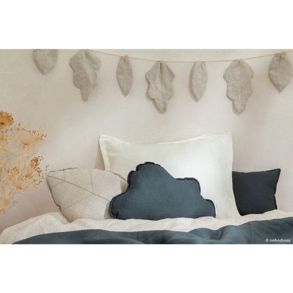 Guirlande décorative feuille Lin Français Beige