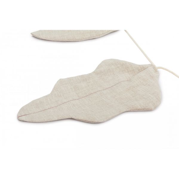 Guirlande décorative feuille Lin Français Beige