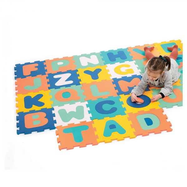 Tapis d'éveil Dalles en mousse Lettres Alphabet