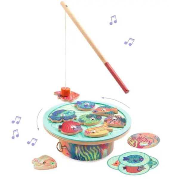 Jeu de pêche magnétique musical DancingFish Tropic