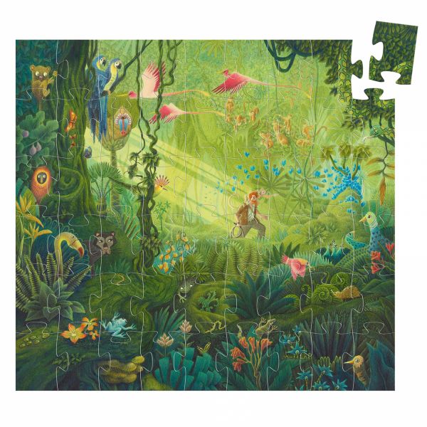 Puzzle silhouette Dans la jungle 54 pièces