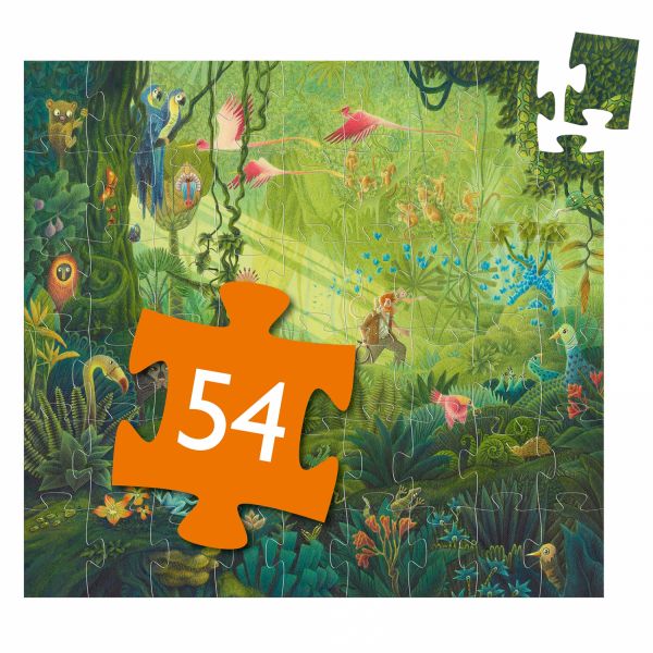 Puzzle silhouette Dans la jungle 54 pièces