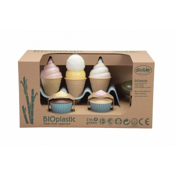 Coffret glacier-cupcake en bioplastique