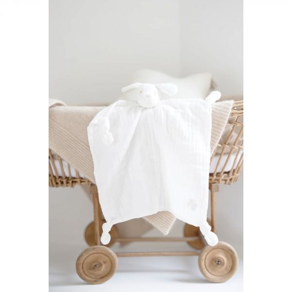 Doudou coton bio Lucien le chien