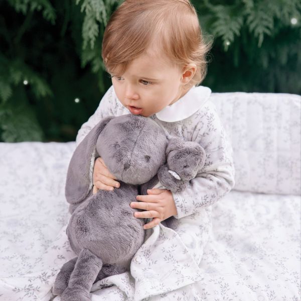 Doudou Augustin le lapin Rêve étoilé Gris