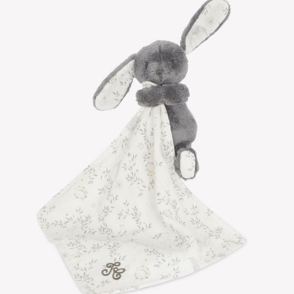 Doudou Augustin le lapin Rêve étoilé Gris