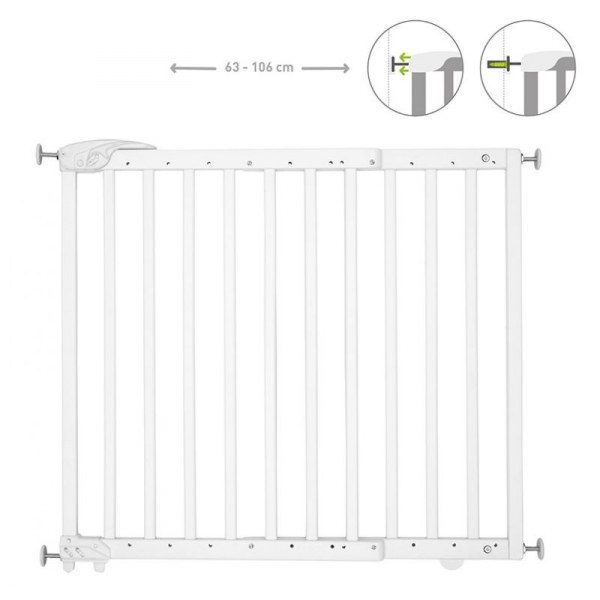 Barrière de sécurité Deco Pop - Blanc - fixation vis et pression