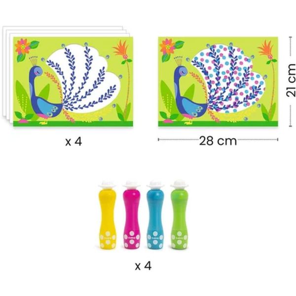Coffret de dessin à marqueurs mousse Des points c'est tout