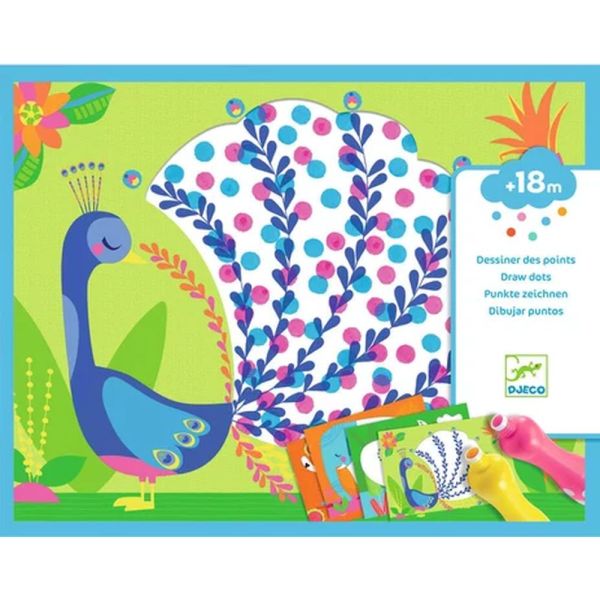 Coffret de dessin à marqueurs mousse Des points c'est tout