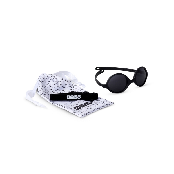 Lunettes de soleil bébé 0-1 an Diabola Noir