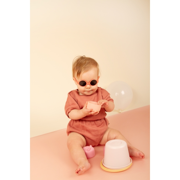 Lunettes de soleil bébé 0-1 an Diabola Pamplemousse