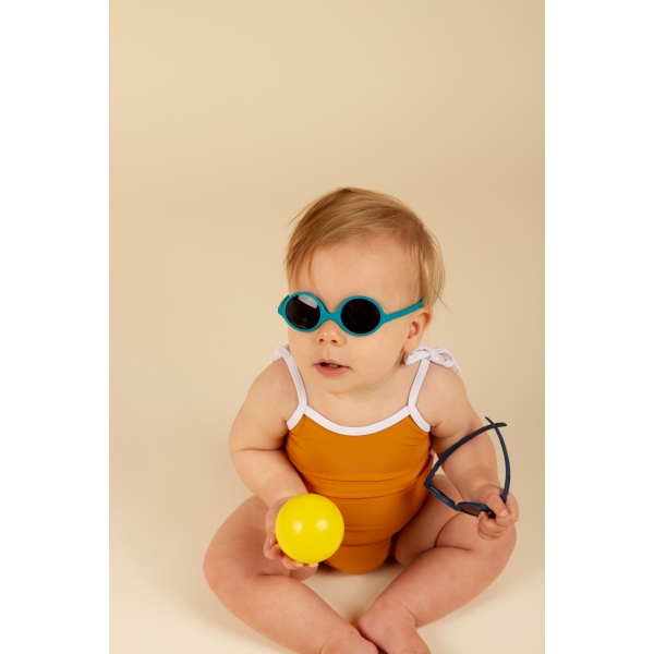 Lunettes de soleil bébé 0-1 an Diabola Vert paon