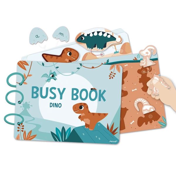 Livre d'activités pour enfant Busy book Dinosaures