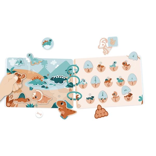 Livre d'activités pour enfant Busy book Dinosaures