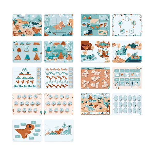 Livre d'activités pour enfant Busy book Dinosaures