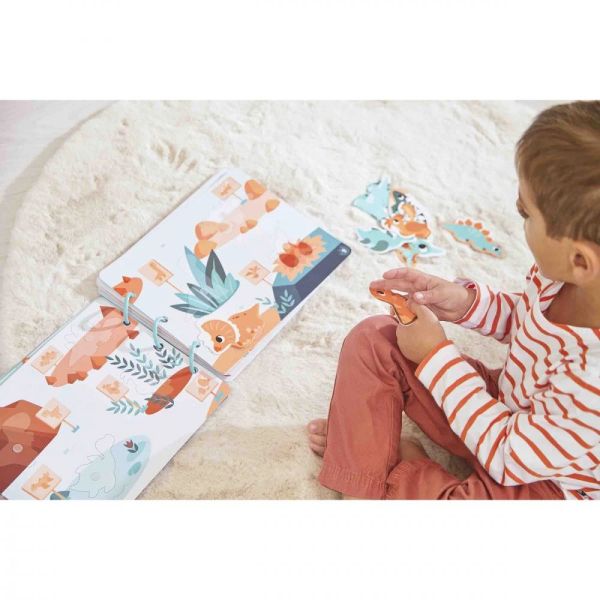 Livre d'activités pour enfant Busy book Dinosaures