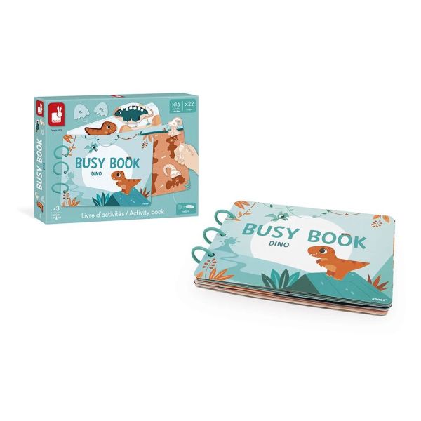 Livre d'activités pour enfant Busy book Dinosaures