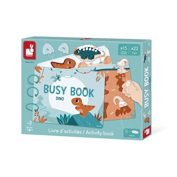 Livre d'activités pour enfant Busy book Dinosaures