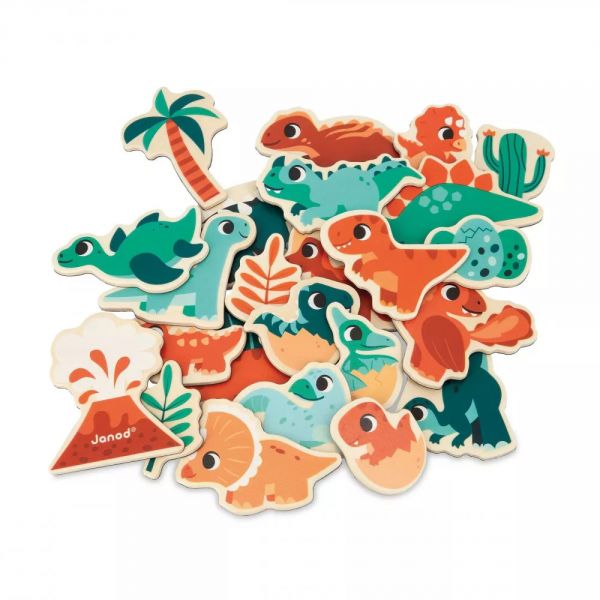 Lot de 24 magnets Dino