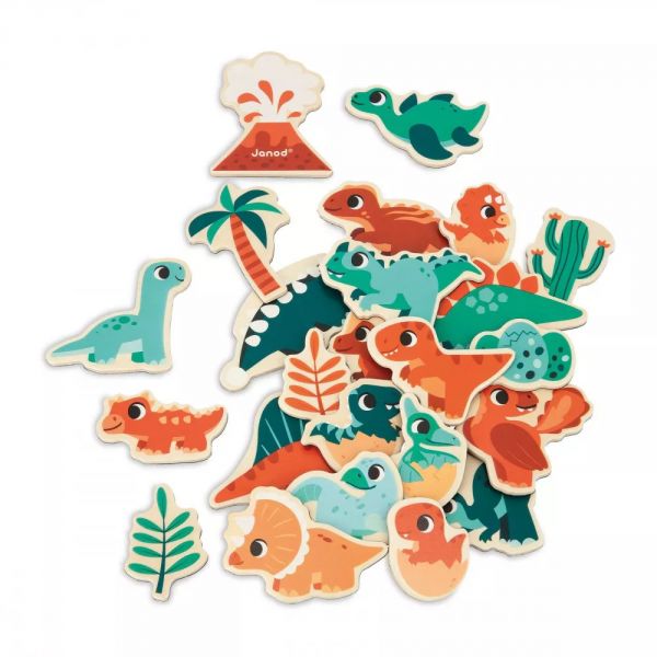 Lot de 24 magnets Dino