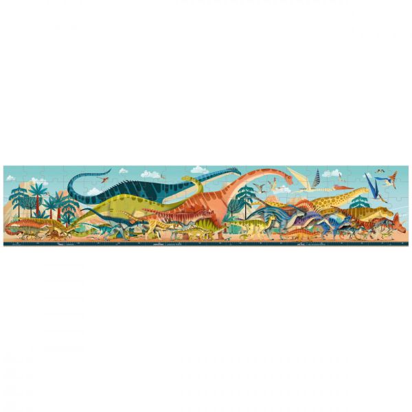 Puzzle panoramique 100 pièces Dinosaures