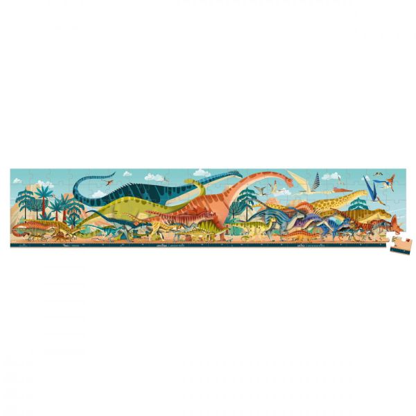 Puzzle panoramique 100 pièces Dinosaures
